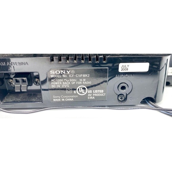 SONY Speaker Clock Radio 30 Pin iPod ICF-C1iP MK2 Dream Machine - 2 AVAILABLE - Picture 6 of 6